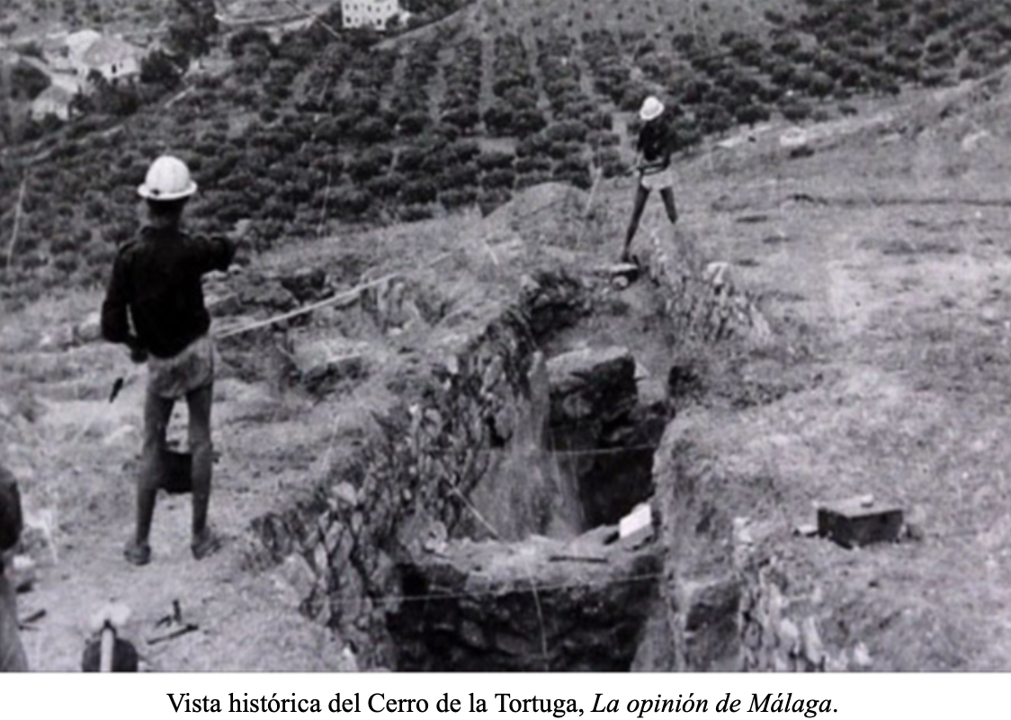 Cerro de la Tortuga, excavaciones de la necrópolis, 1959.