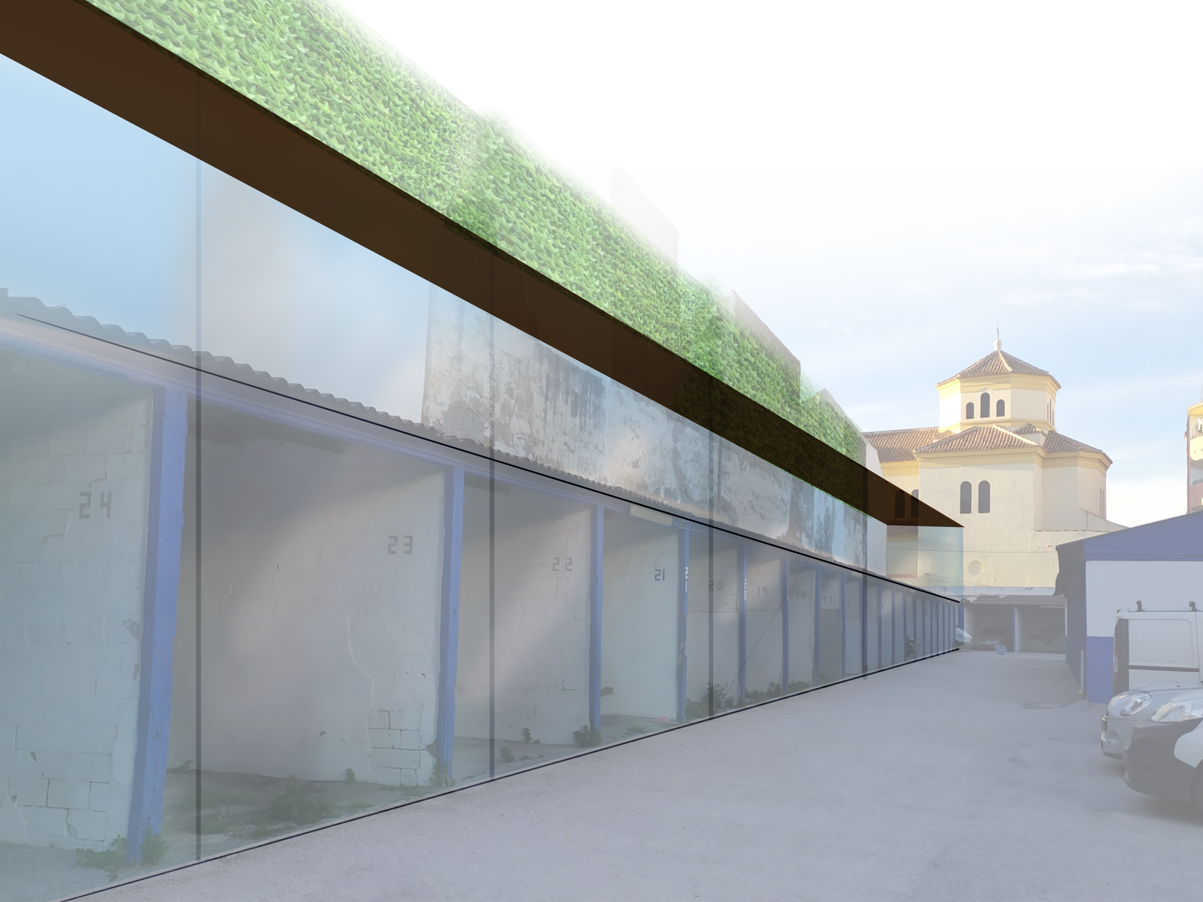 Garaje Las Delicias, propuesta de nueva construcción, 2021.