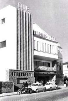 Cine Lope de Vega, fachada principal, años 60.