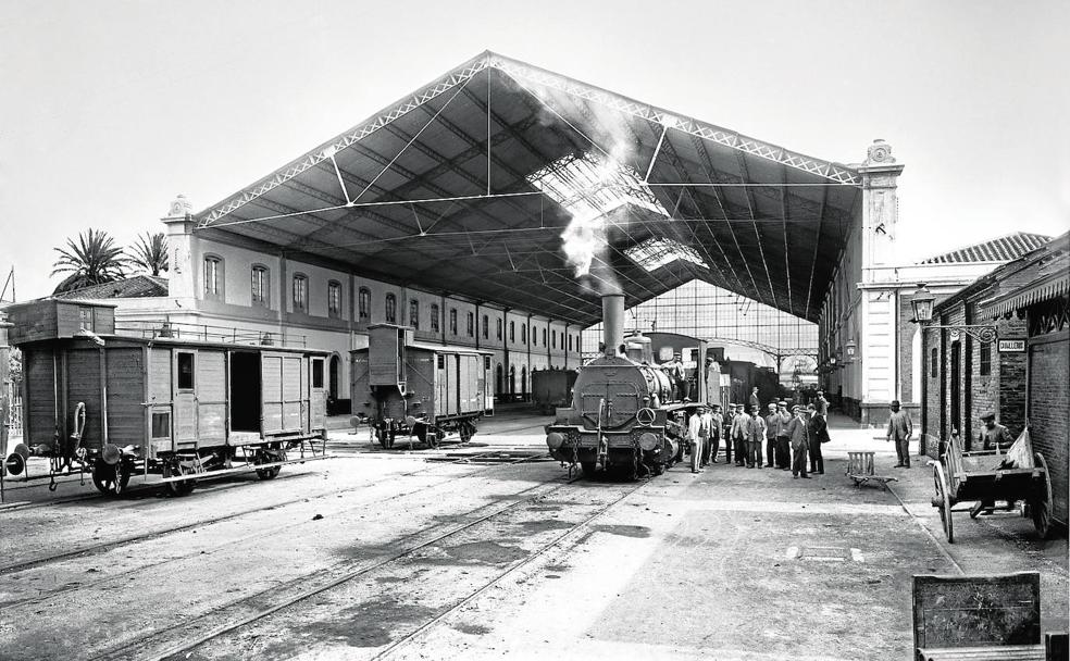 Estación de Ferrocarriles de Málaga, ca. finales s. XIX.