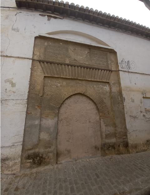 Puerta Árabe del Convento de Santa Catalina de Zafra, Granada. Vista actual.